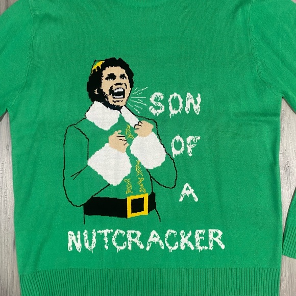 ELF "Son of a Nutcracker" Ugly XMAS Sweater XXL - Picture 3 of 7